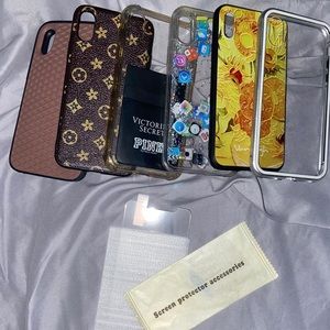 iPhone X cases bundle + screen protector